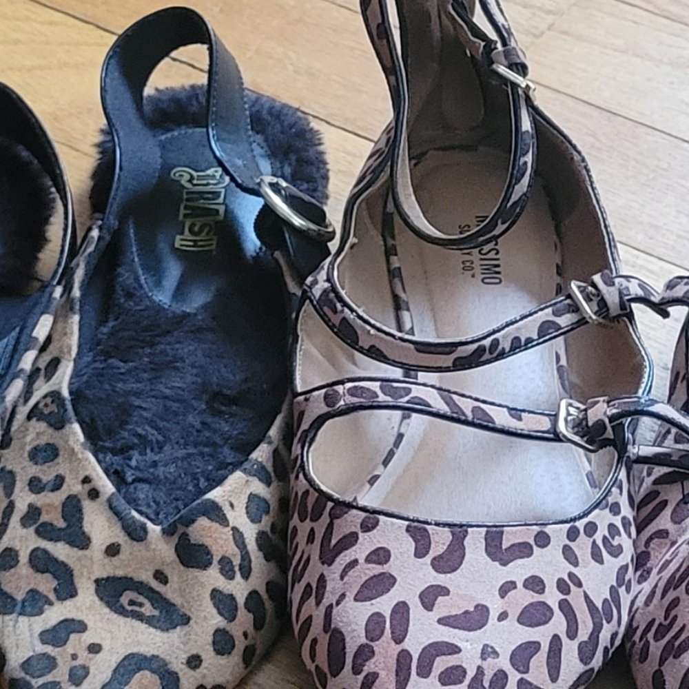 SLIGHTLY WORN LEOAPRD PRINT SHOES